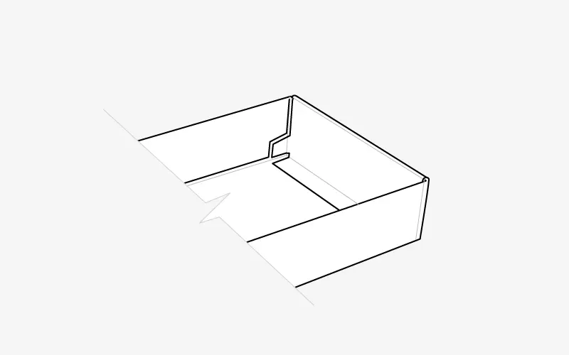 Double Glued Side 
Wall Tray