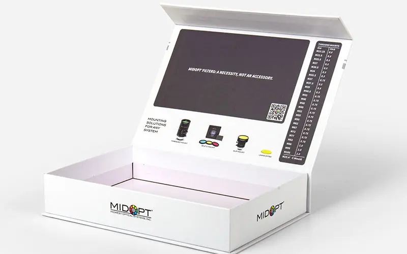 printed outside and inside of the rigid box